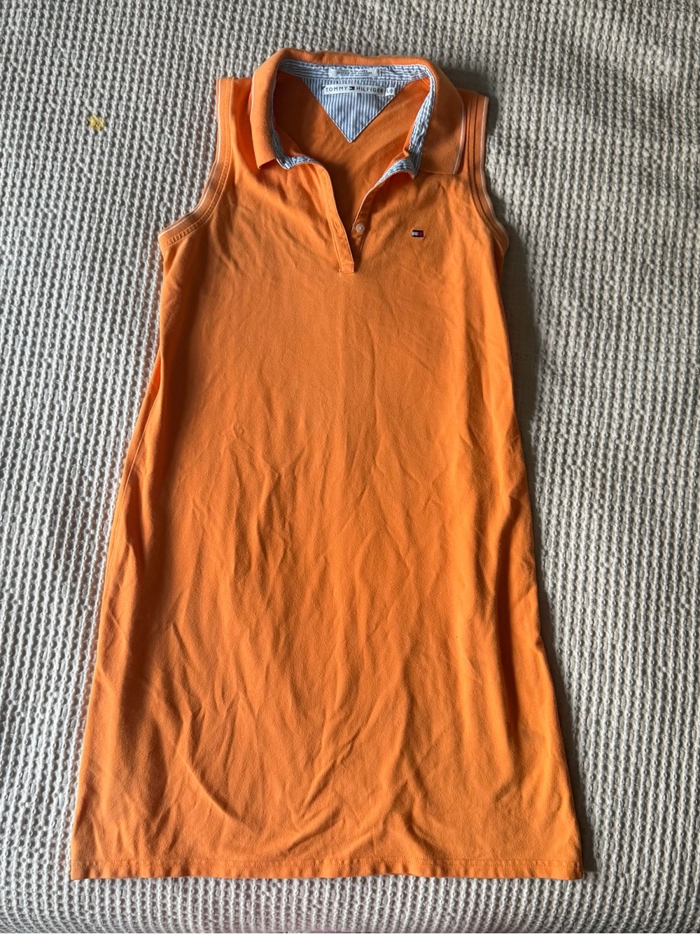 Tommy Hilfiger Orange Sleeveless Polo Dress